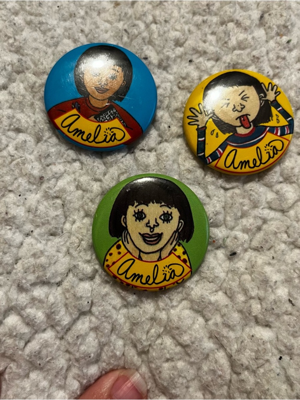 VTG American Girl Amelia’s Notebook Pins  Lot Of 3 Y2K School Fandom
